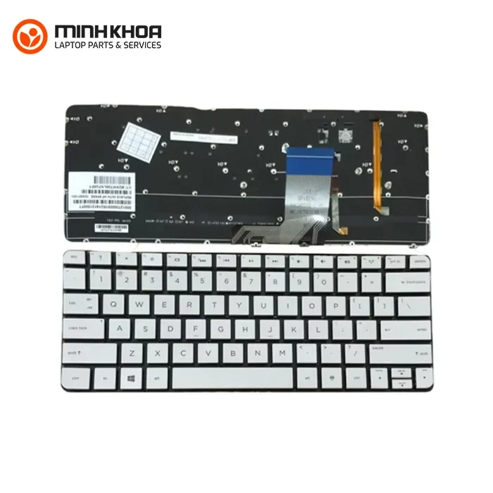 Bàn phím laptop zin led HP 13 3000 bạc