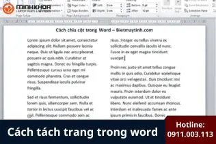 4 cách tách trang trong word nhanh chóng, hiệu quả