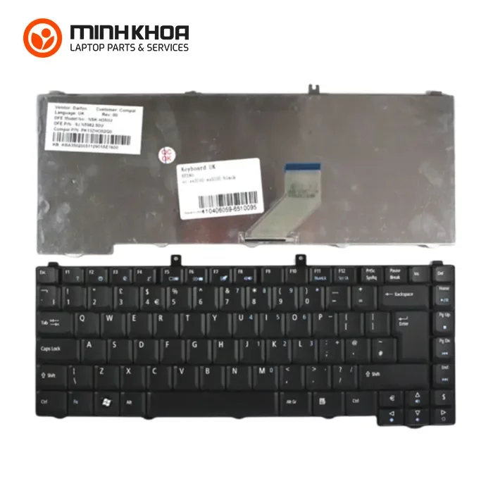 Bàn Phím Laptop Acer Aspire 3100, 3650, 3690, 5030, 5100, 5110, 5500, 5515, 5610, 5630, 5650, 5680 – 5100 5500