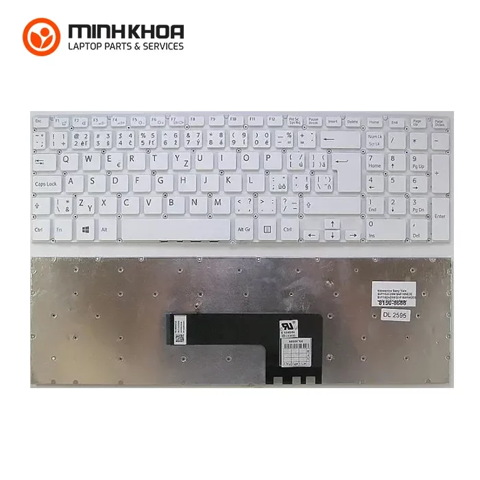 Bàn phím laptop Sony Vaio SVF152, SVF151, SVF153 trắng Bàn Phím Laptop Sony Vaio Svf152, Svf151, Svf153 Trắng