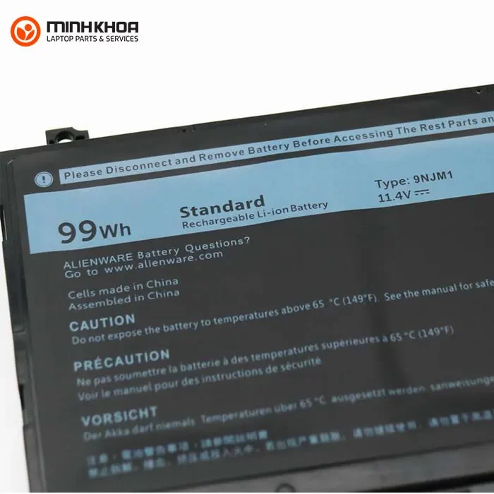 Pin ZIN laptop Dell Alienware 15 R3 R4, 17 R4 R5 , 9NJM1 99Wh, 44T2R 68Wh Pin Zin Laptop Dell Alienware 15 R3 R4, 17 R4 R5 , 9njm1 99wh, 44t2r 68wh