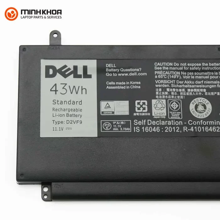 Pin zin laptop Dell Vostro 5459 Inspiron 7547 7548, D2VF9 43Wh, 4P8PH 56Wh (2) Pin Zin Laptop Dell vostro 5459 Inspiron 7547 7548, D2vf9 43wh, 4p8ph 56wh (2)