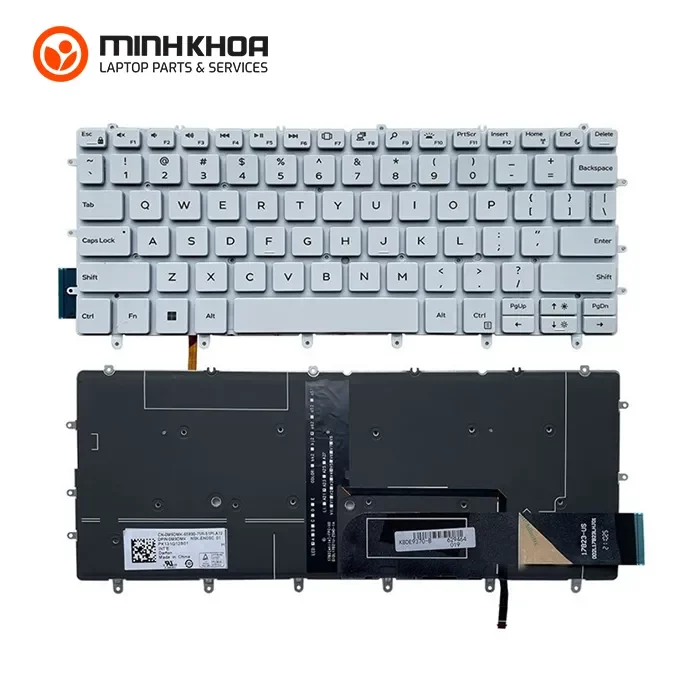 Bàn phím zin Led laptop Dell XPS 13 9370, 9305 trắng Bàn Phím Zin Led Laptop Dell Xps 13 9370, 9305 Trắng