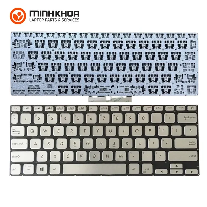 Bàn phím laptop Asus Vivobook 14 A412, A412F, X412, X412F, X412U bạc Bàn Phím Laptop Asus Vivobook 14 A412, A412f, X412, X412f, X412u Bạc
