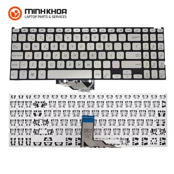 Bàn phím zin laptop Asus Vivobook X509, X515, X509F, X509U, X509UM bạc Bàn Phím Zin Laptop Asus Vivobook X509, X515, X509f, X509u, X509um Bạc
