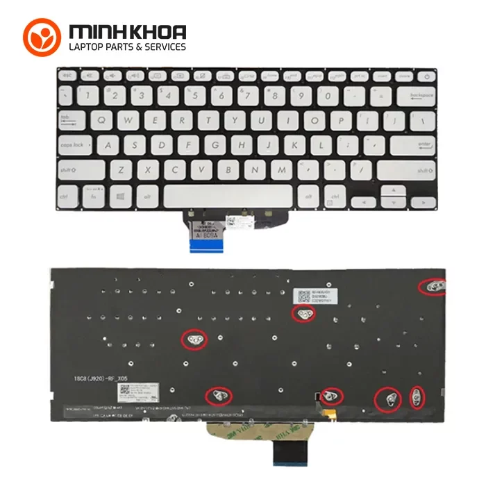 Bàn phím zin led laptop Asus Vivobook S14 A430, S430, S430U, X430 bạc Bàn Phím Zin Led Laptop Asus Vivobook S14 A430, S430, S430u, X430 Bạc