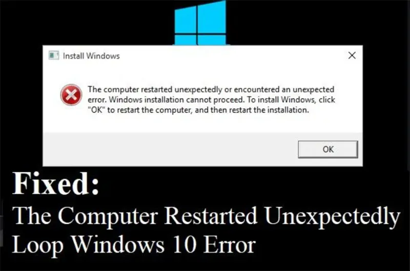 Sửa Lỗi The Computer Restarted Unexpectedly Or Encountered An Unexpected Error (4)