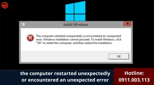 The Computer Restarted Unexpectedly Or Encountered An Unexpected Error